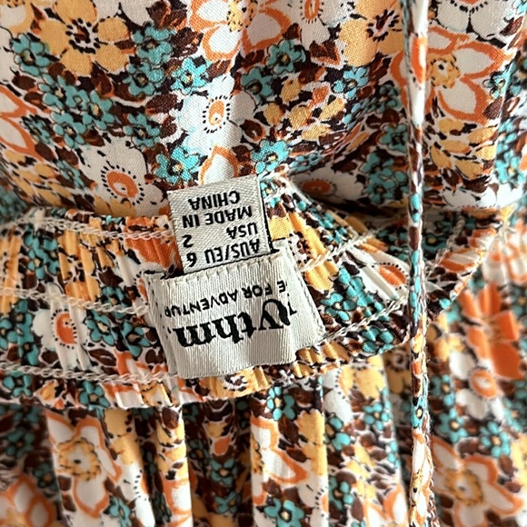 Rhythm 70s Floral 2 Piece Skirt/Top Set US S/AUS 6 - Picture 13 of 16